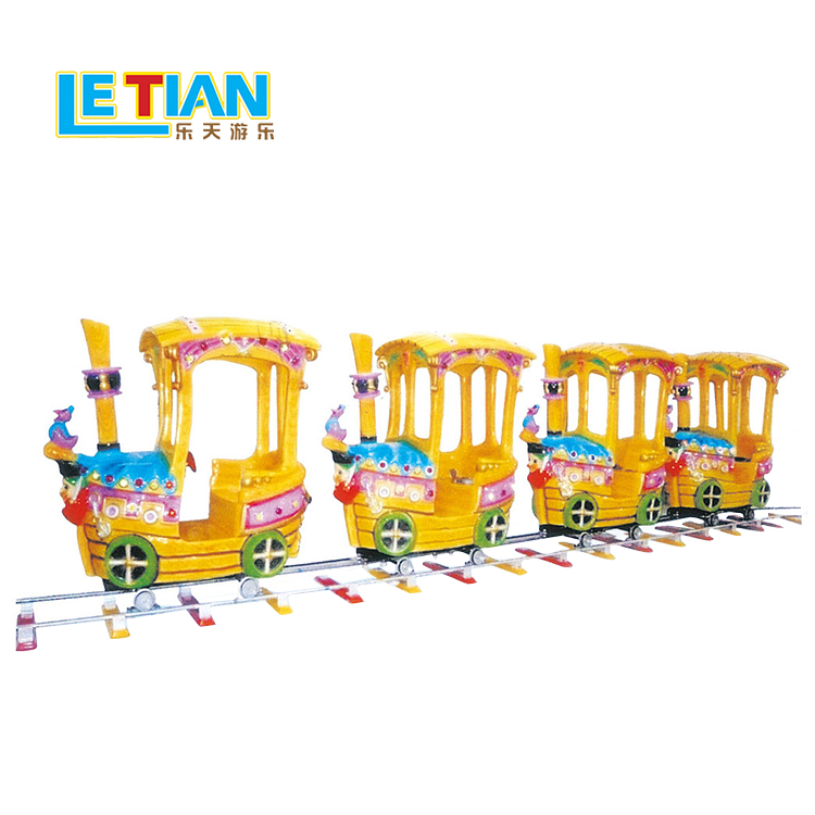 Kids amusement rides happy small 8 seats electric train LT-7079A