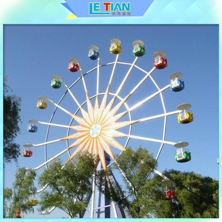 wonder wheel large amusement ride with 72 seats